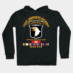 101st Airborne Div  w Iraq Svc - Fallujah Hoodie